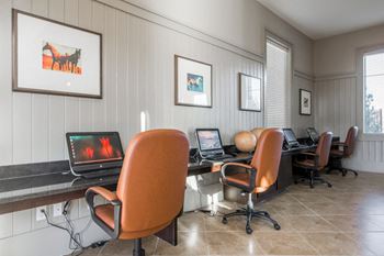 Executive business center with co-working spaces